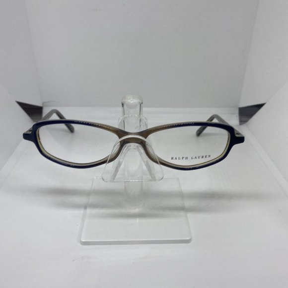 Ralph Lauren RL 1368 1H4 Eyeglasses Frame Made in Italy Brown/Navy 50-14-140 main image 4